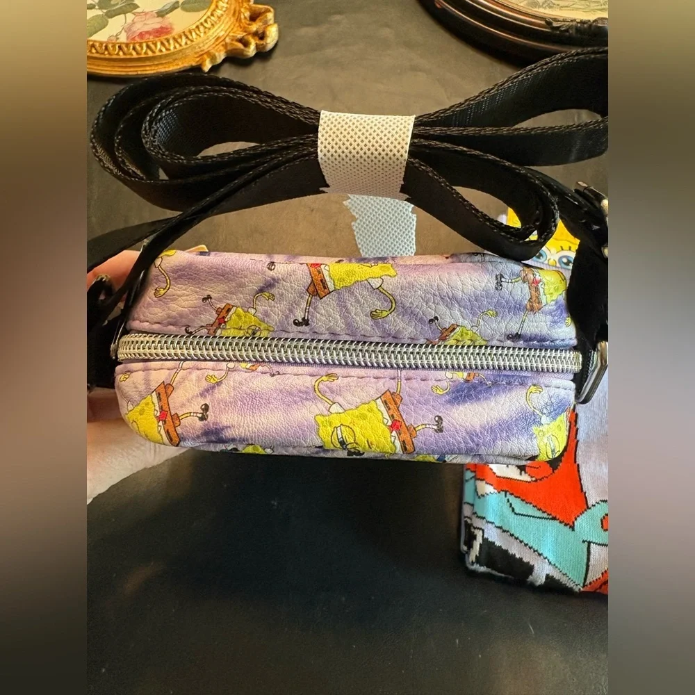 Buckle-Down SpongeBob Purple Crossbody Bag NWT